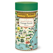 Cavallini & Co - National Parks Map 1000 Piece Jigsaw Puzzle