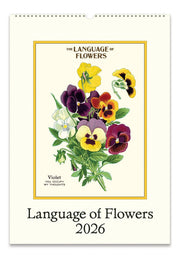 2026 Language of Flowers Wall Calendar